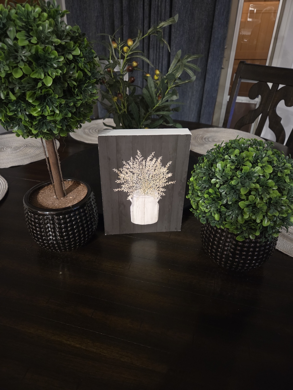 Neutral Wall Art Bundle with 2 Plants, 3 Pieces - Home Accents